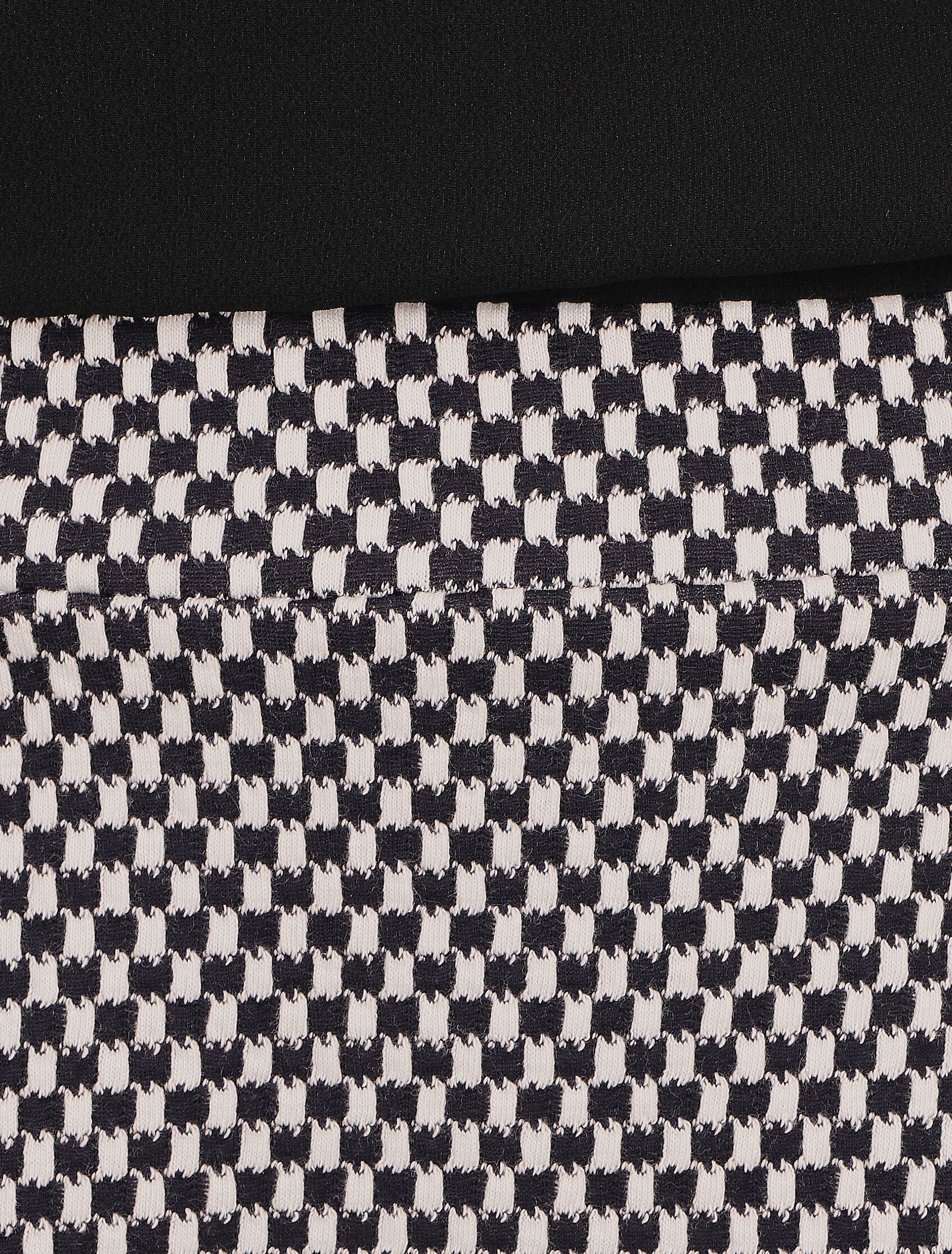 Robe droite à motif damier - Noir/blanc - 3