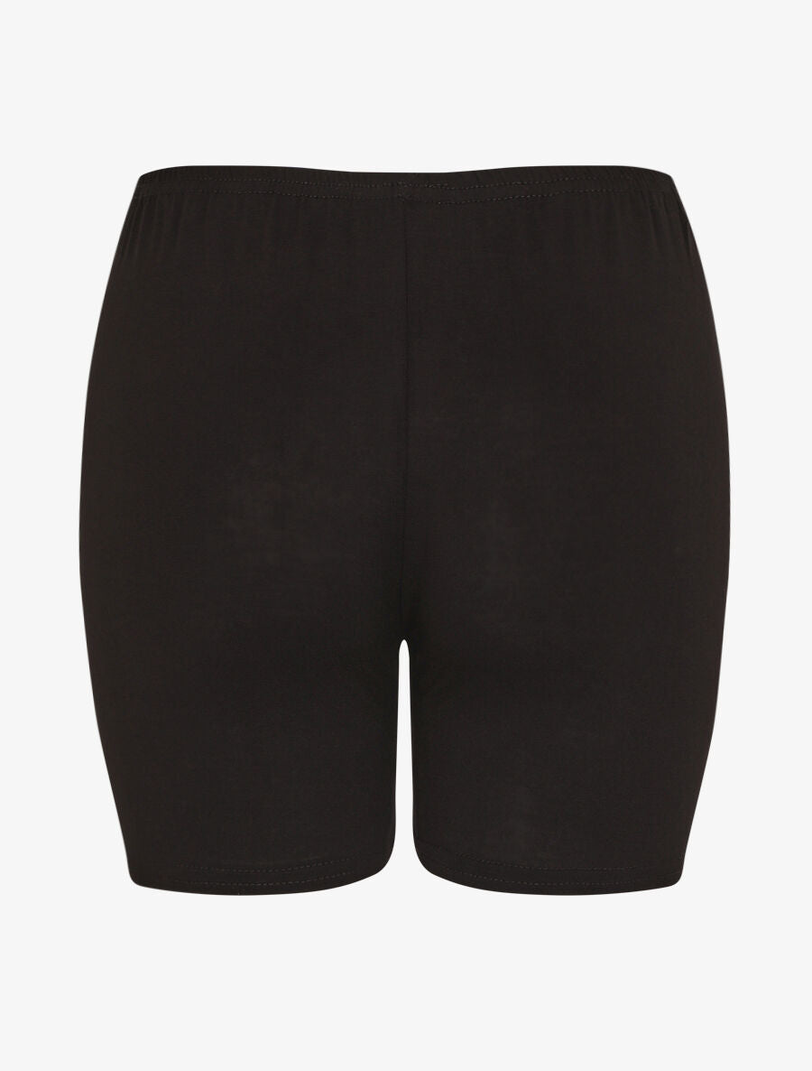 Short sous robe uni - Noir - 2