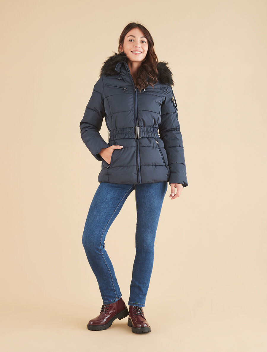 Doudoune à poche boutonnée à l&