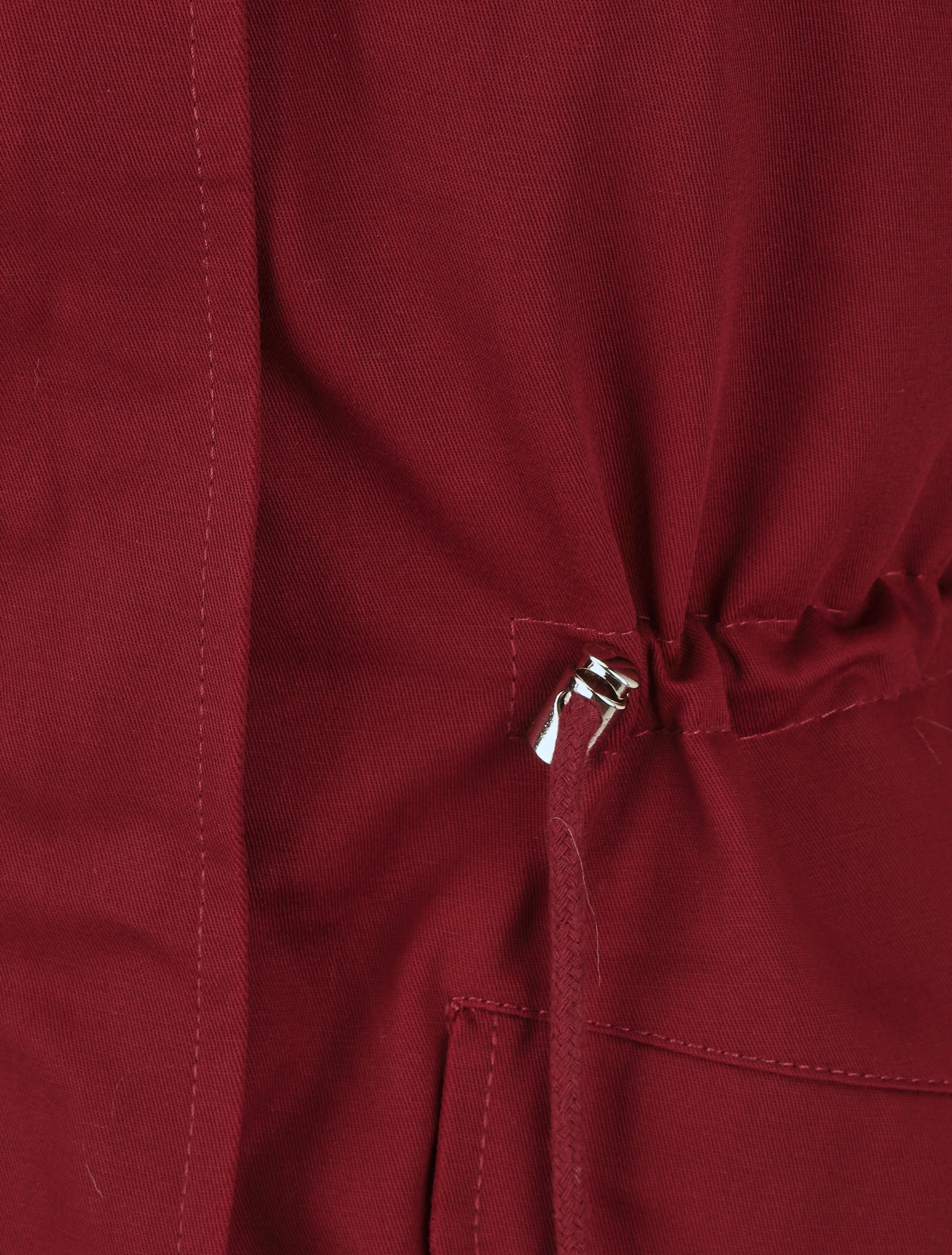 Parka fourrée à capuche - Bordeaux - 3