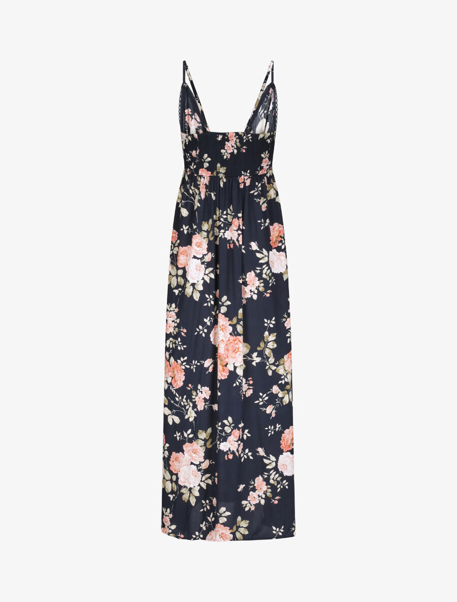 Robe longue à imprimé fleurs d&