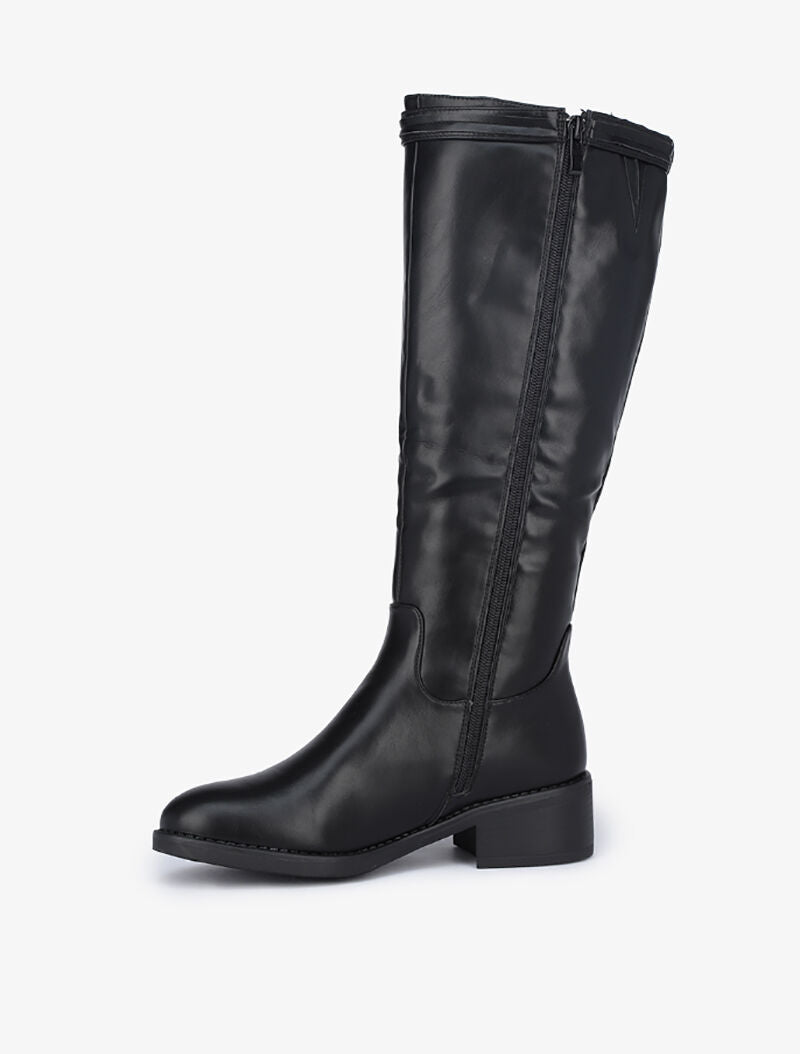Bottes à sangles style chaîne - Noir - 3