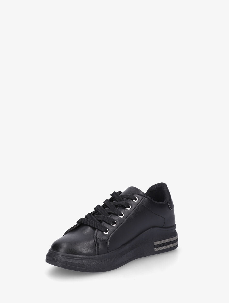 Sneakers classiques à bandes irisées et texturées - Noir - 3