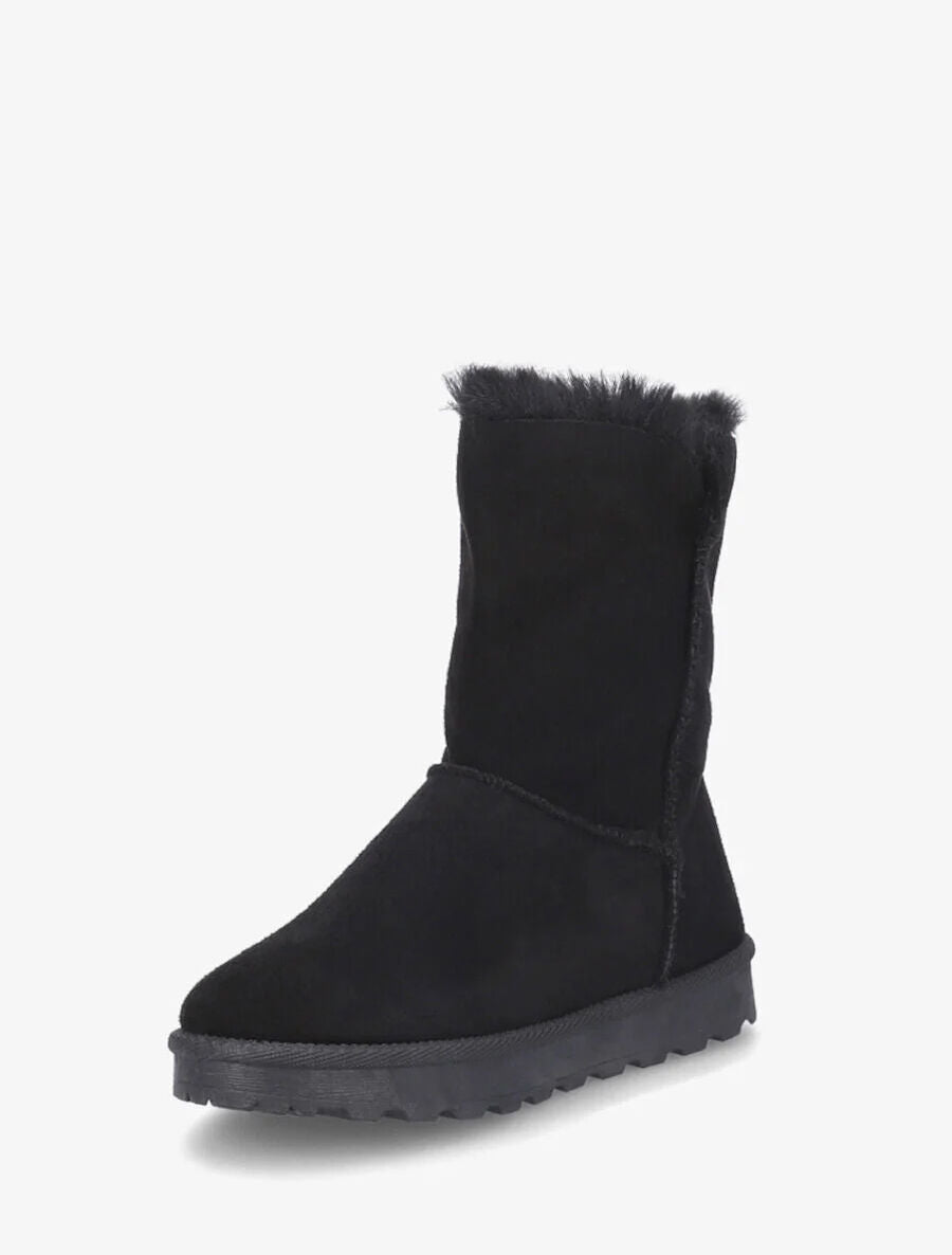 Bottines fourrées à fermeture zippée - Noir - 3