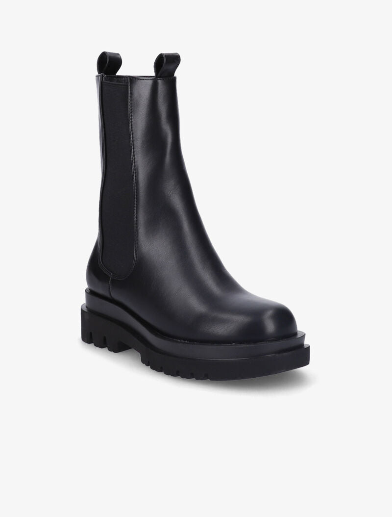 Bottines montantes à plateforme crantée - Noir - 3
