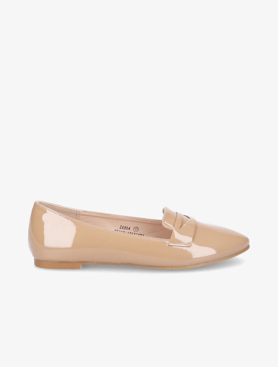 Slippers vernis - Beige - 1