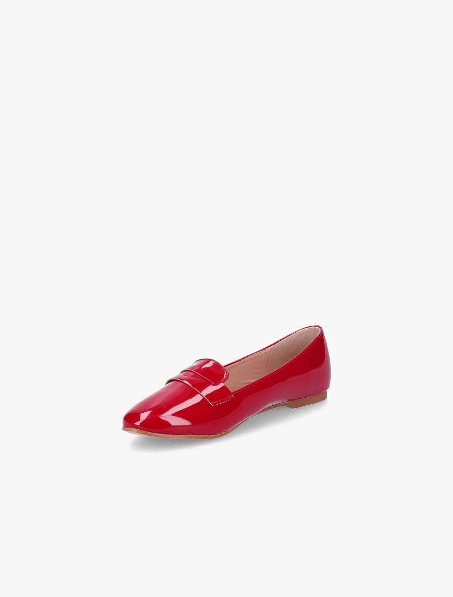 Slippers vernis - Rouge - 3
