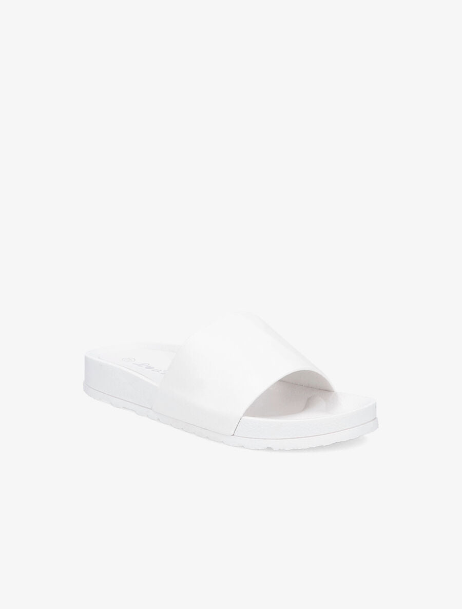 Claquettes classiques en simili - Blanc - 5