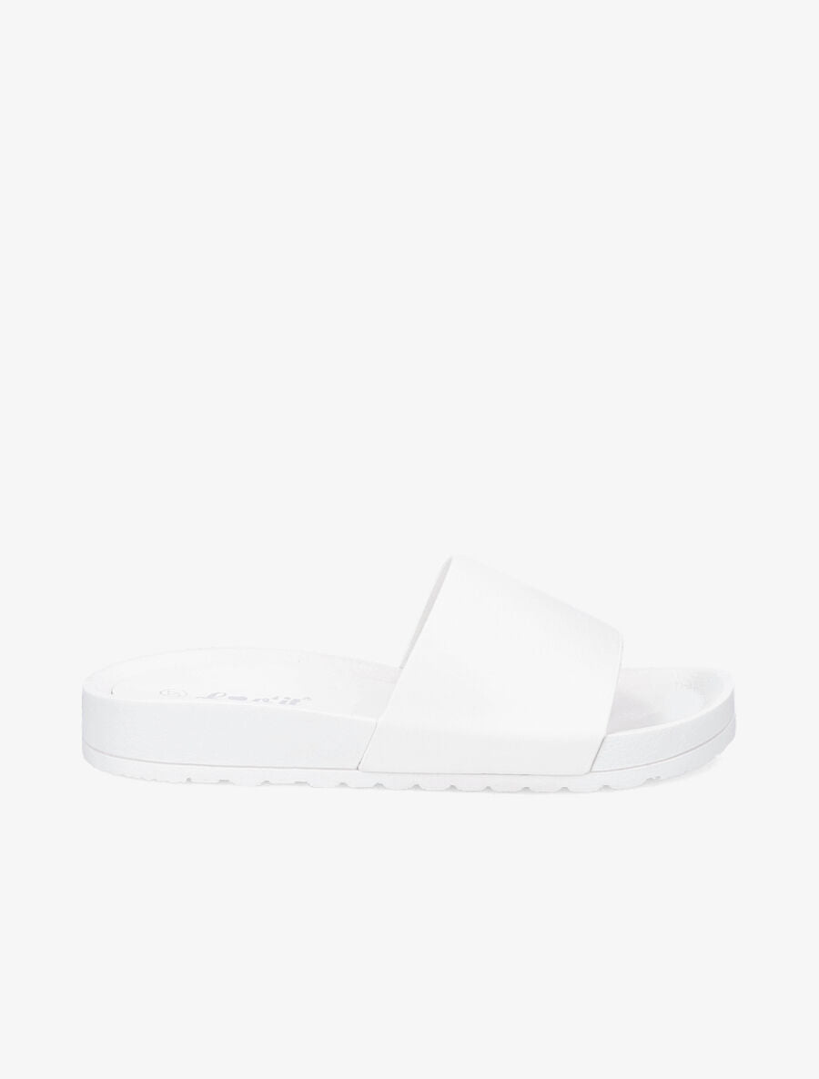 Claquettes classiques en simili - Blanc - 2