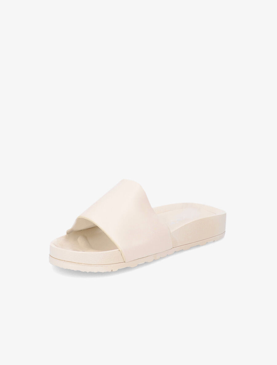 Claquettes classiques en simili - Beige - 3
