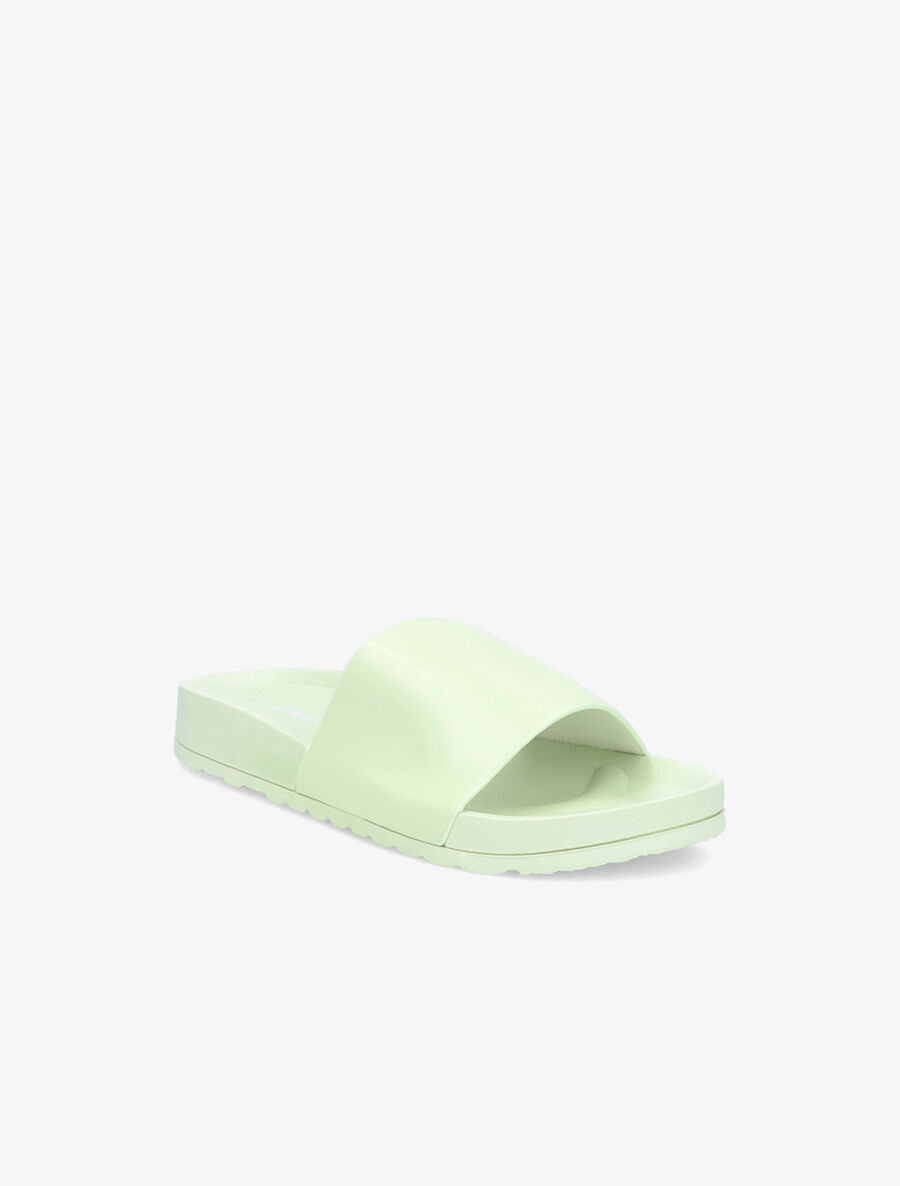 Claquettes classiques en simili - Vert d&