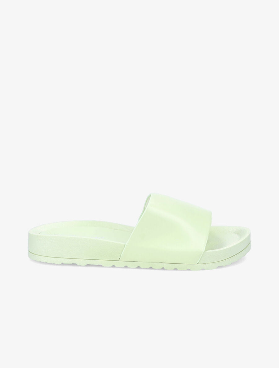 Claquettes classiques en simili - Vert d&