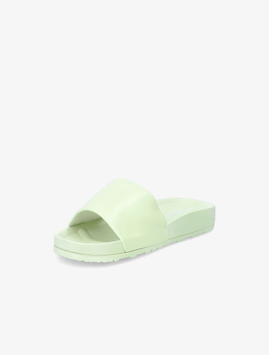 Claquettes classiques en simili - Vert d&