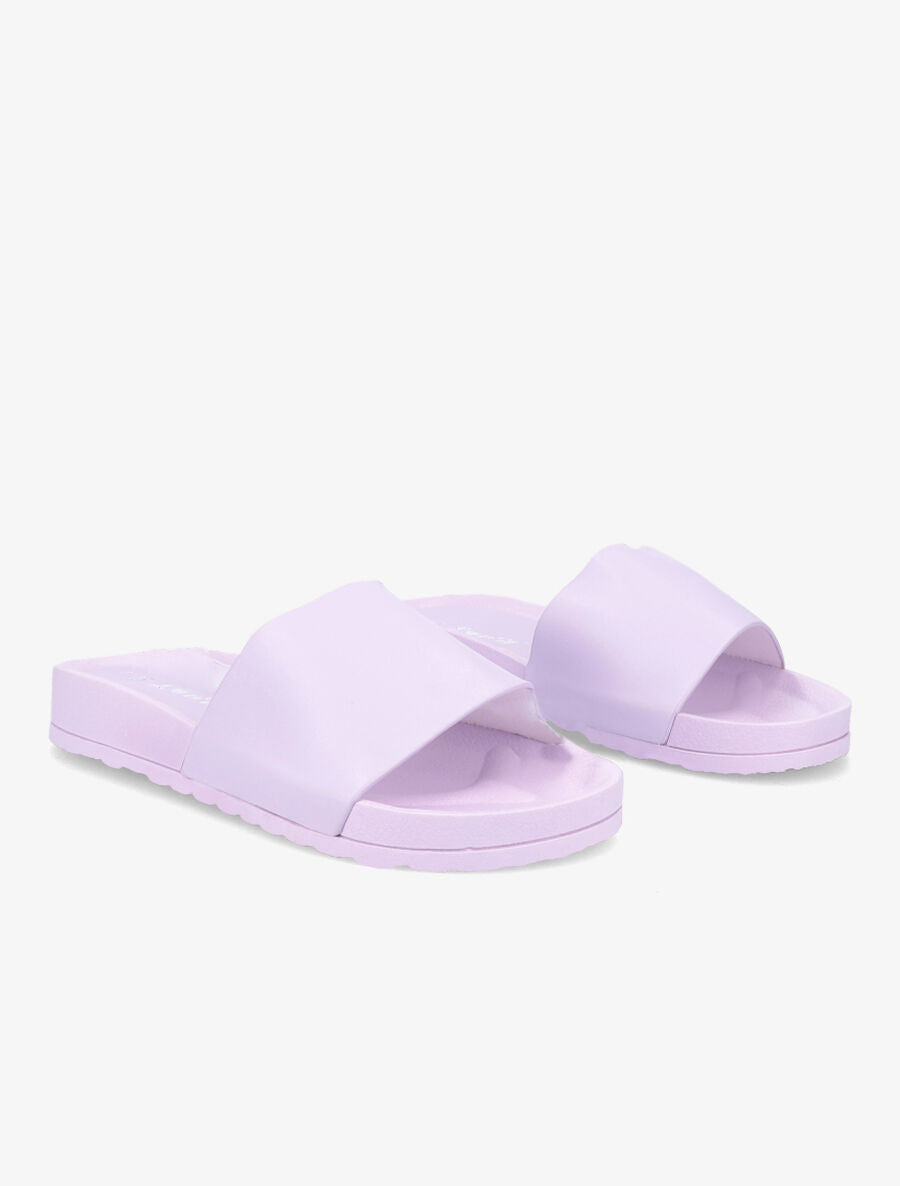 Claquettes classiques en simili - Lilas - 4