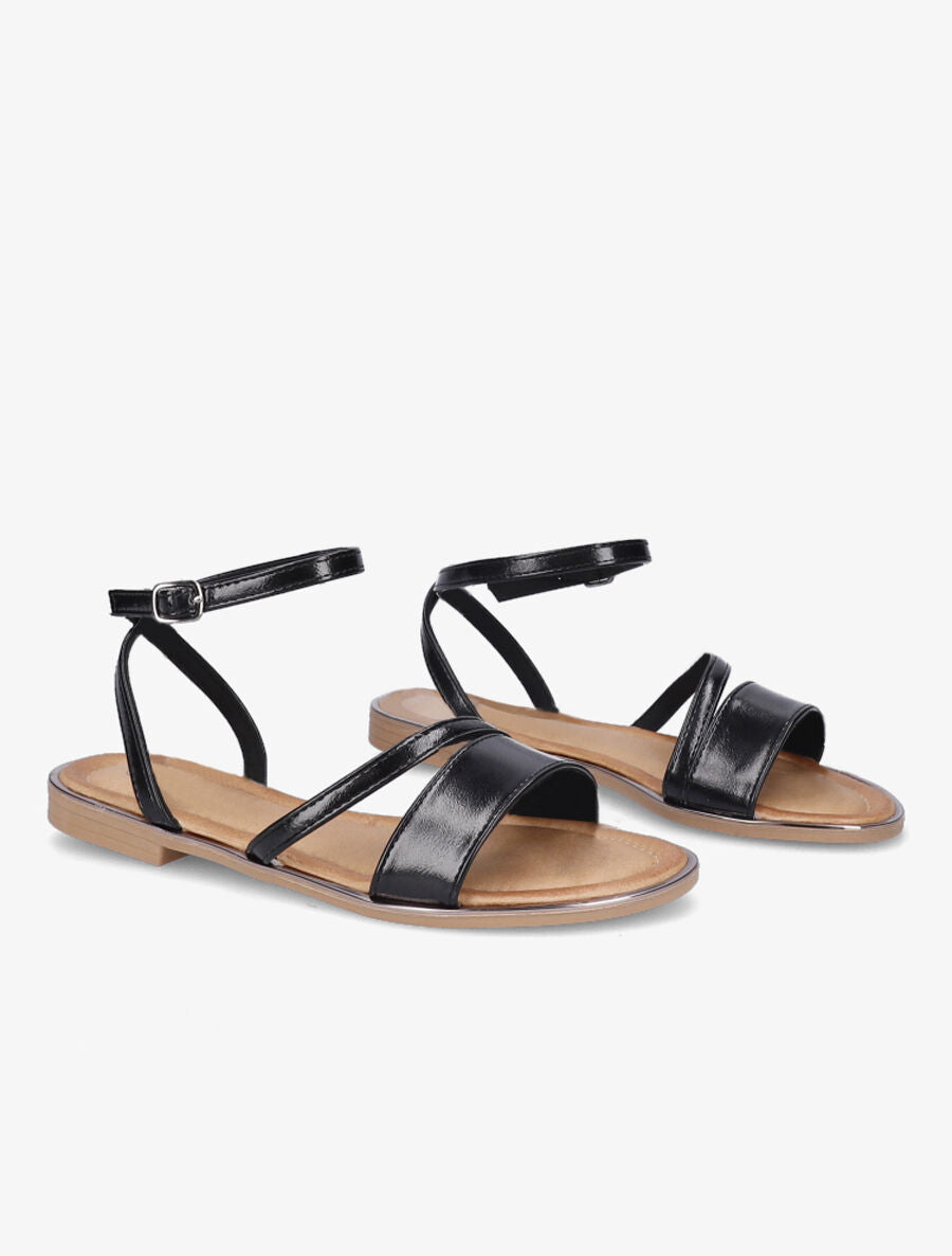 Nu-pieds à double brides - Noir - 5