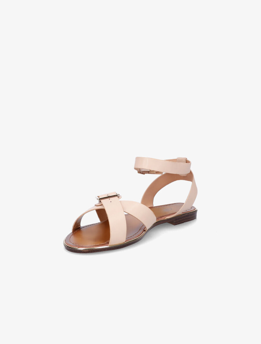Nu-pieds à bride à boucle - Beige - 3
