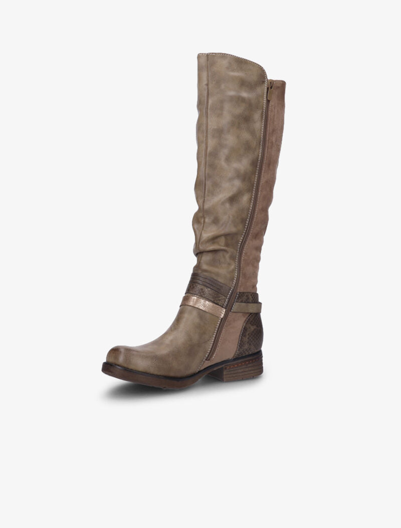 Bottes cavalières bi-matière - Kaki - 4