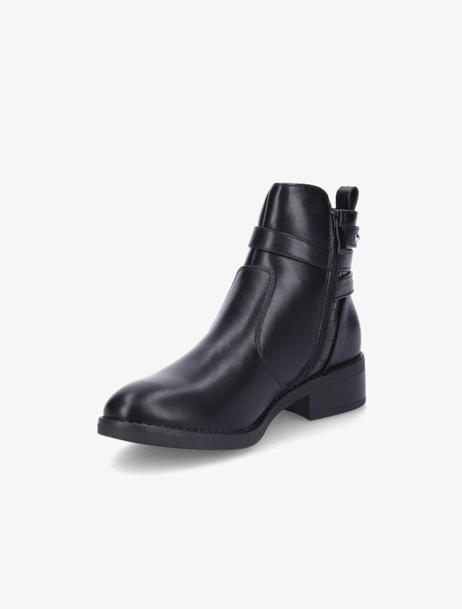 Bottines bi-matière cloutées - Noir - 3