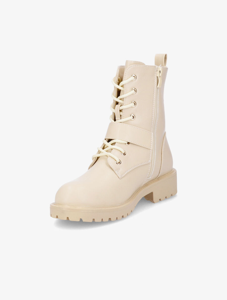 Rangers à boucle stylisée - Beige - 3