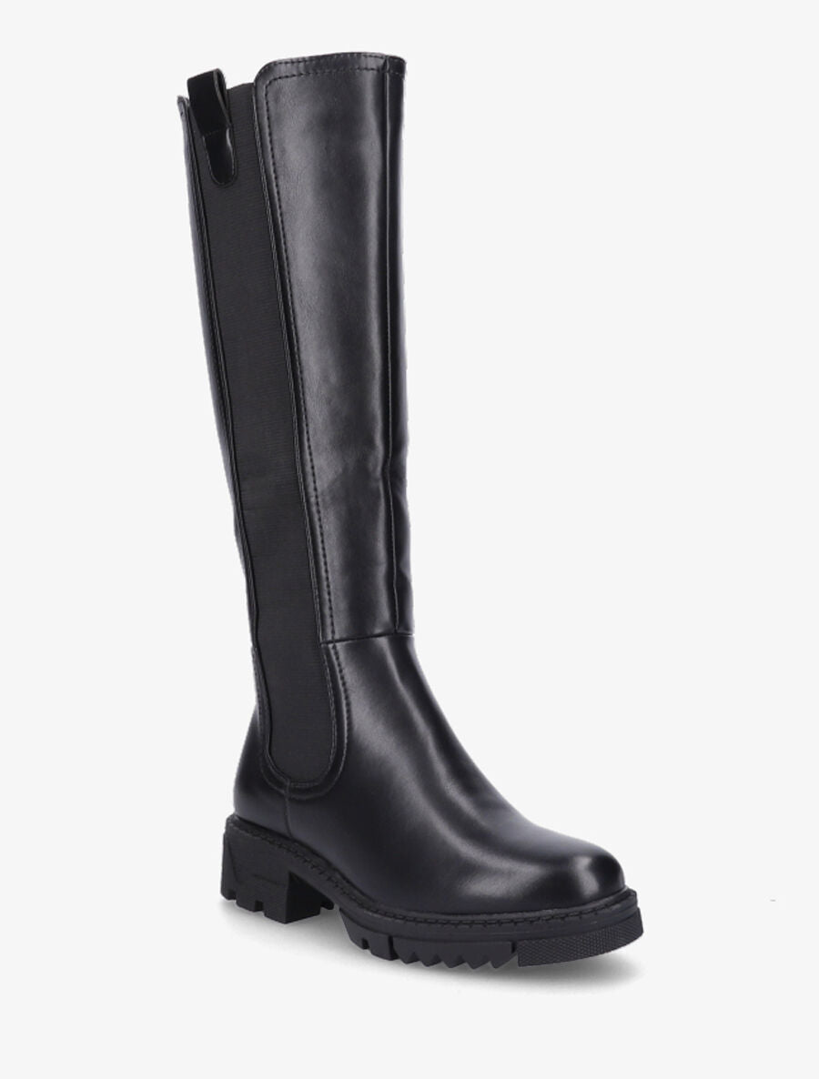Bottes élastiquées à semelles crantées - Noir - 2