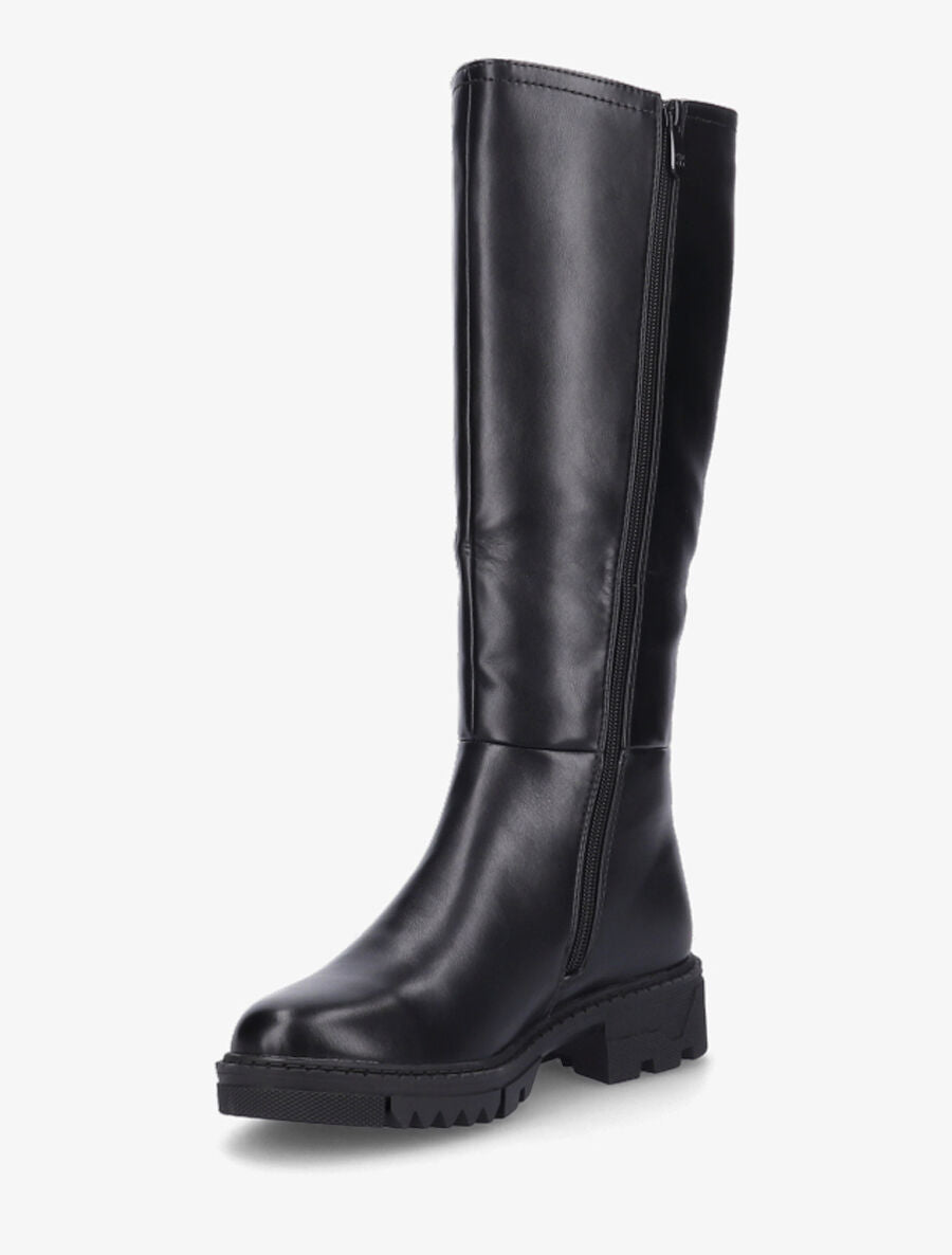 Bottes élastiquées à semelles crantées - Noir - 3