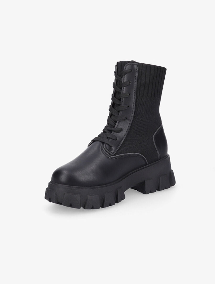 Rangers bi-matière - Noir - 3