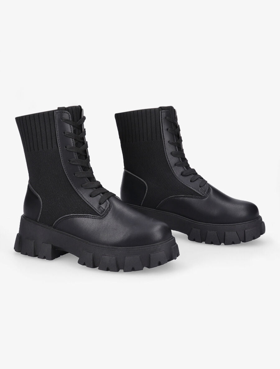 Rangers bi-matière - Noir - 4