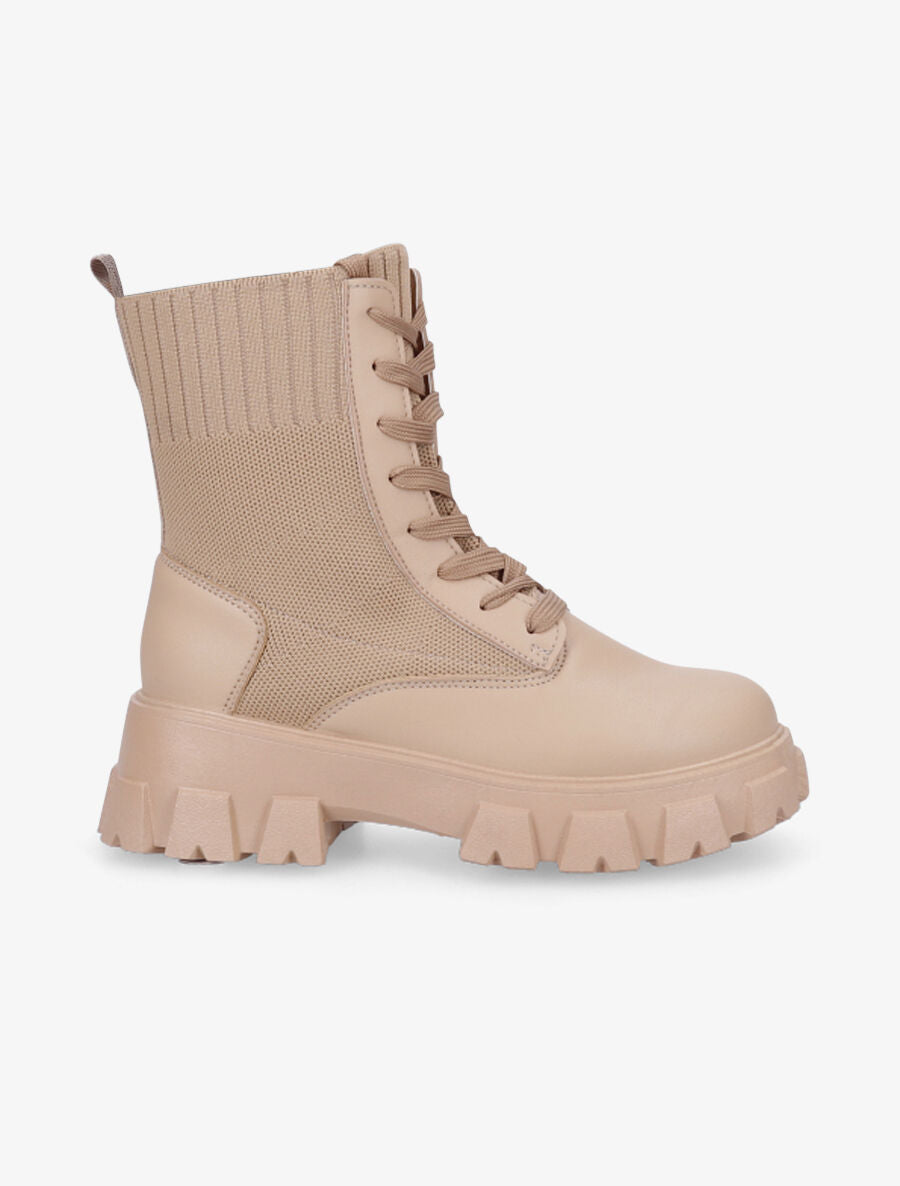 Rangers bi-matière - Taupe - 1