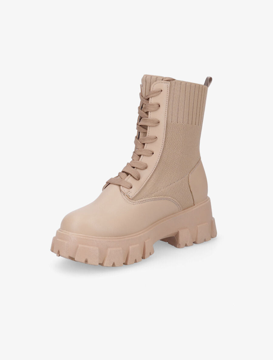 Rangers bi-matière - Taupe - 3