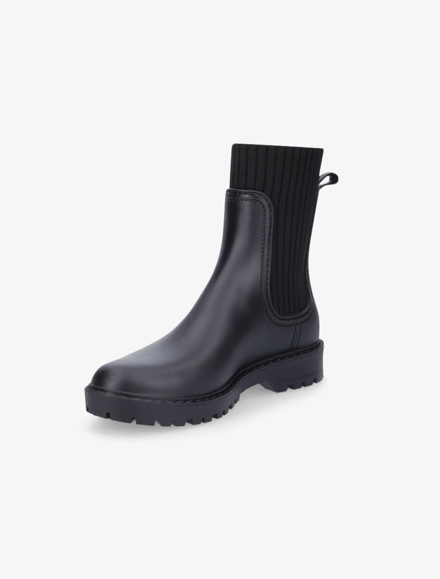 Bottines style chaussettes - Noir - 3