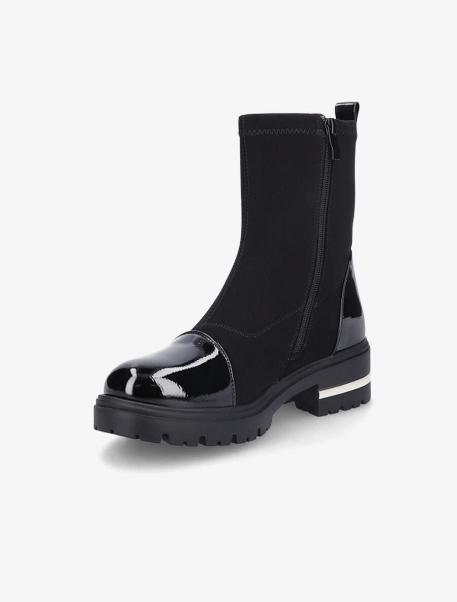 Bottines à bout vernis - Noir - 3