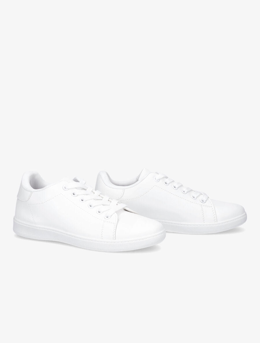 Tennis basique contrefort contrastant - Blanc - 4