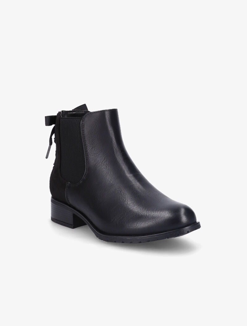 Chelsea boots à contrefort corsage - Noir - 3