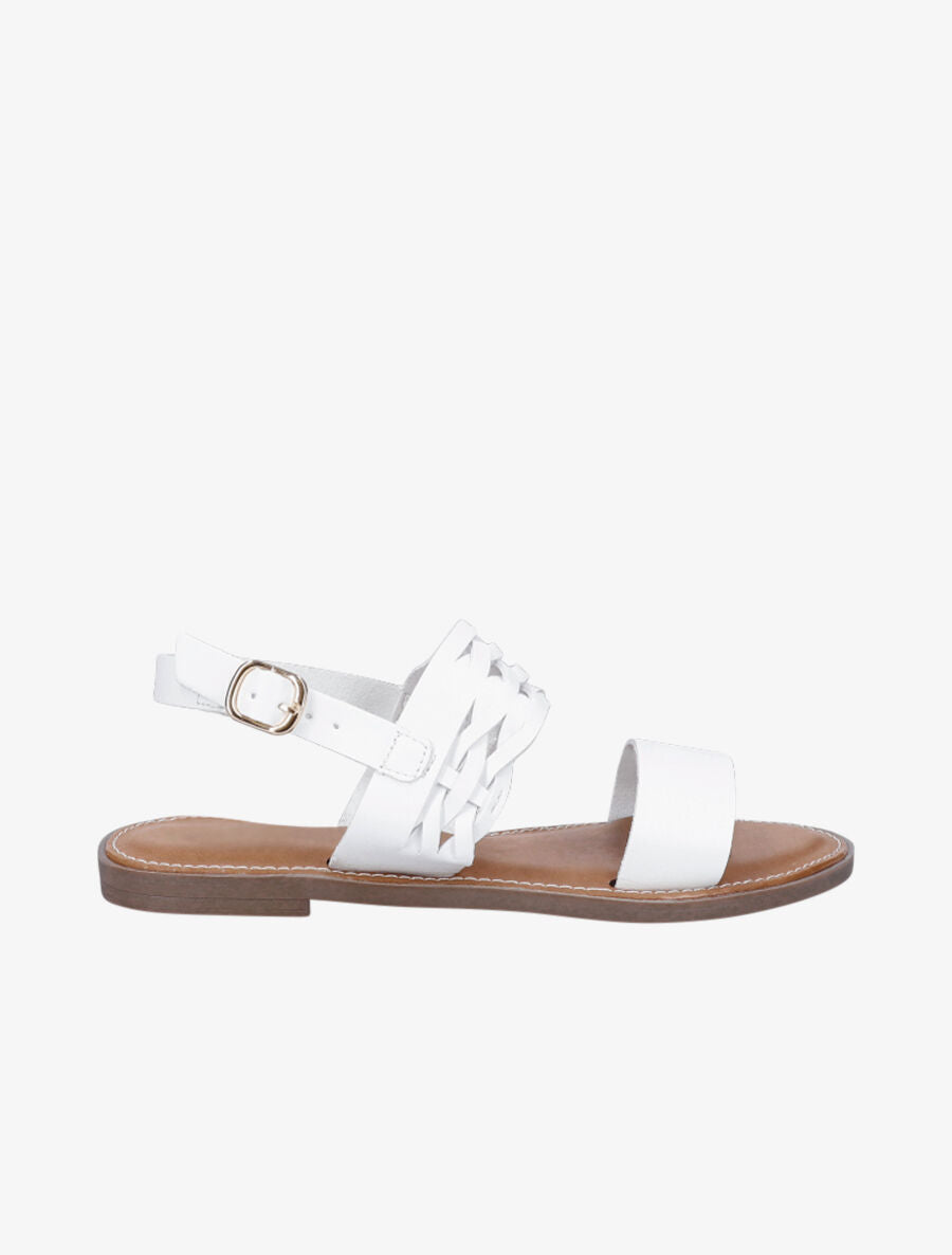 Nu-pieds classiques en simili - Blanc - 5