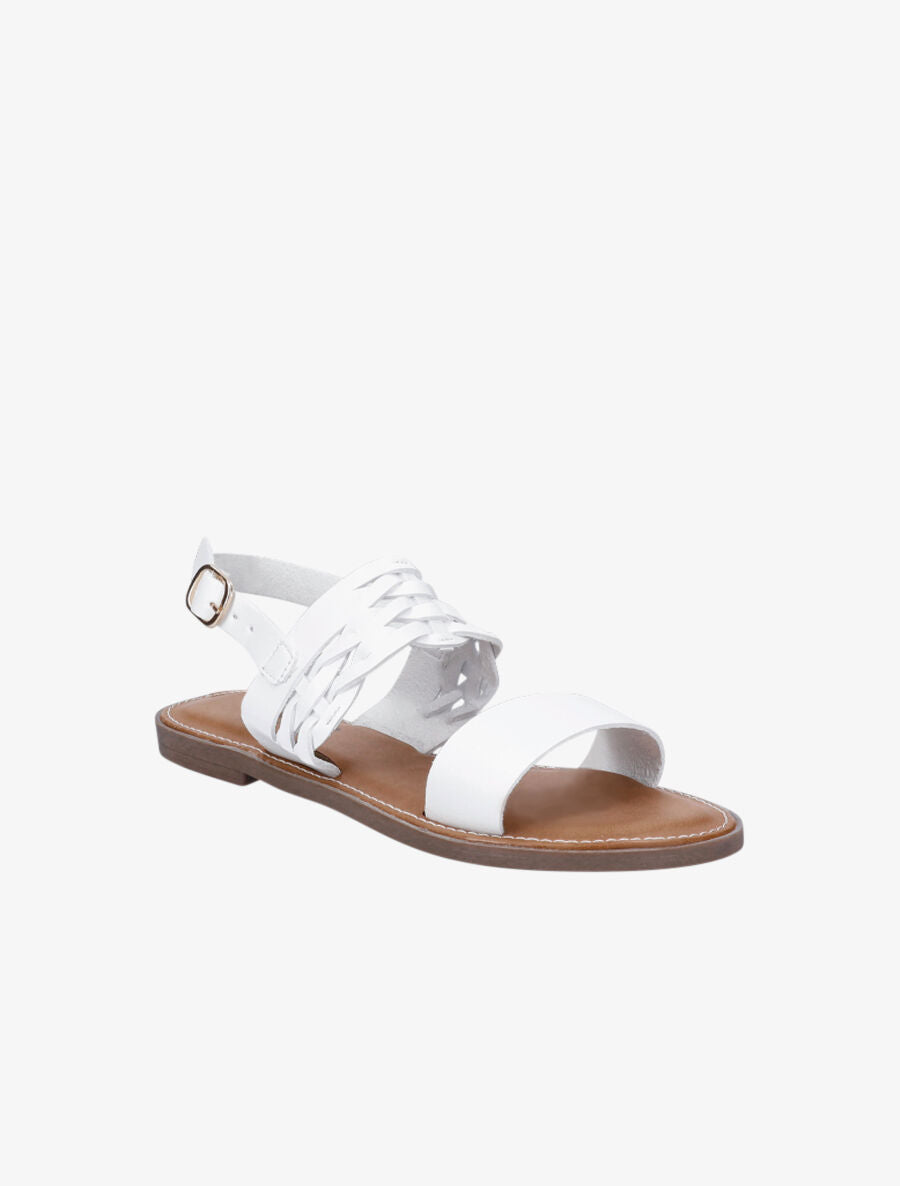 Nu-pieds classiques en simili - Blanc - 2