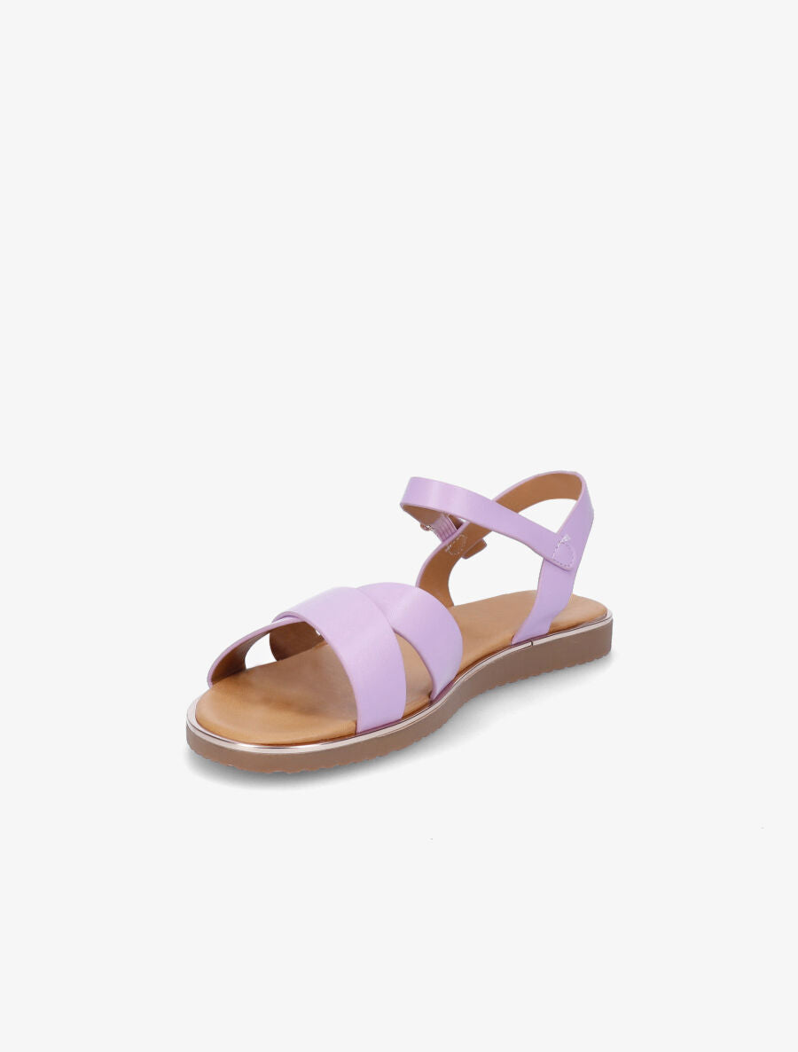 Nu-pieds basiques croisés - Lilas - 3