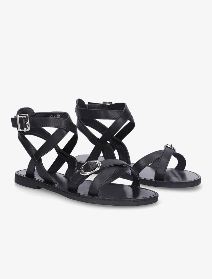Nu-pieds à boucles - Noir - 4