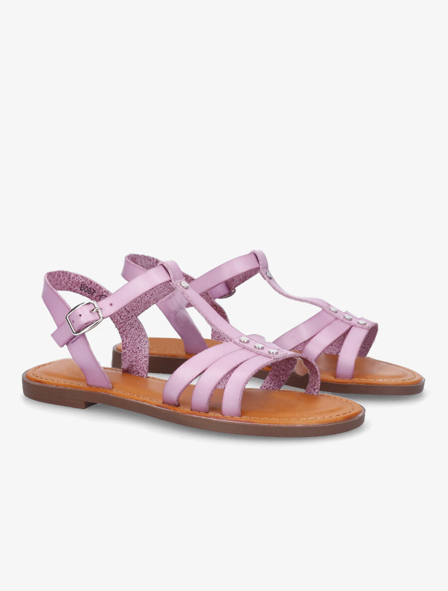 Nu-pieds classiques en simili - Lilas - 4