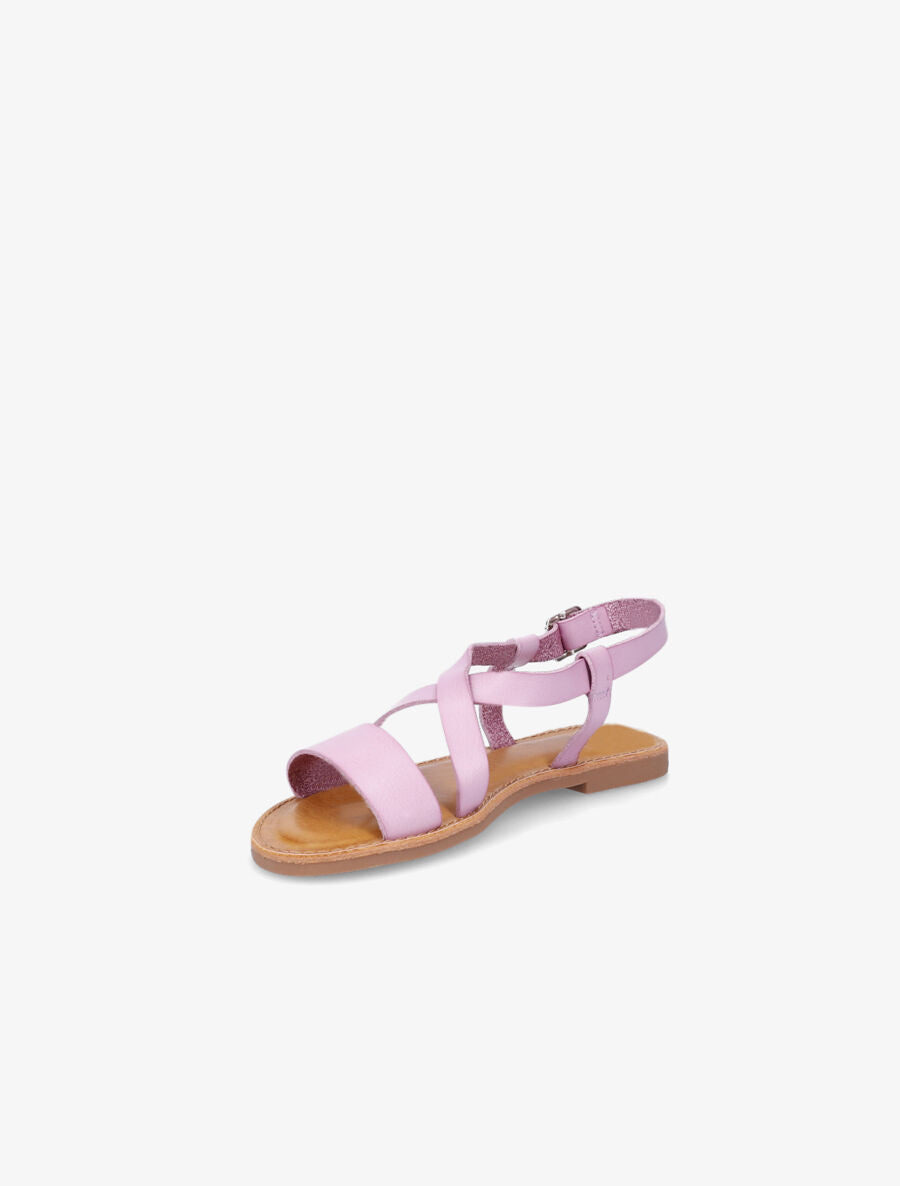 Nu-pieds basiques à brides croisées - Lilas - 3