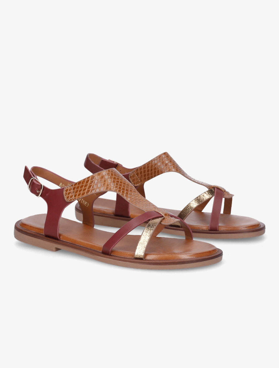 Nu-pieds en simili effet python - Bordeaux - 4