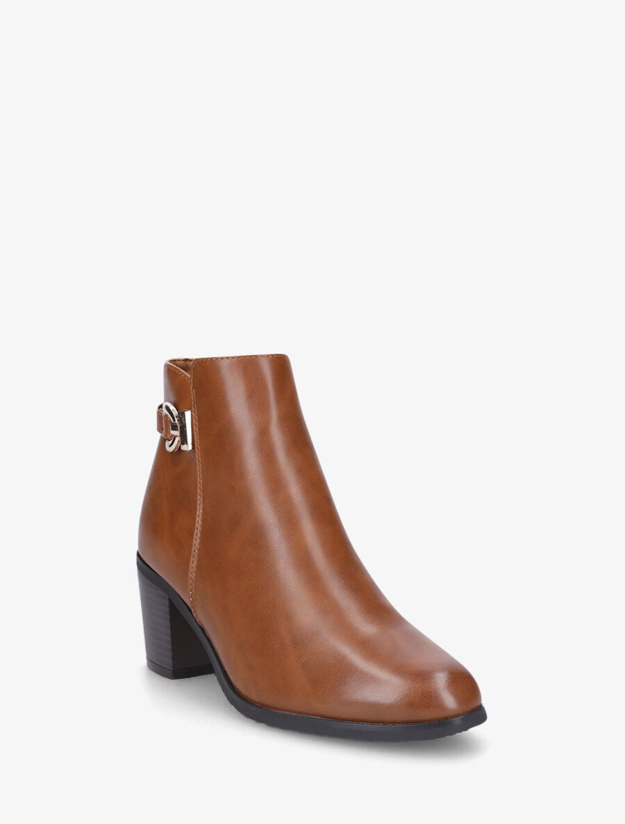 Bottines à boucle - Camel - 2