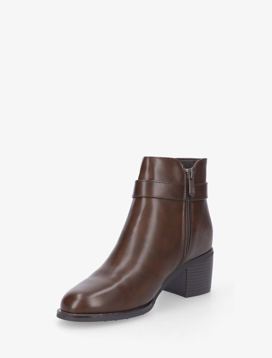 Bottines à boucle - Marron - 3