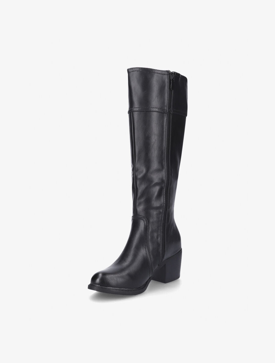 Bottes cavalières à boucle noir - Noir - 3