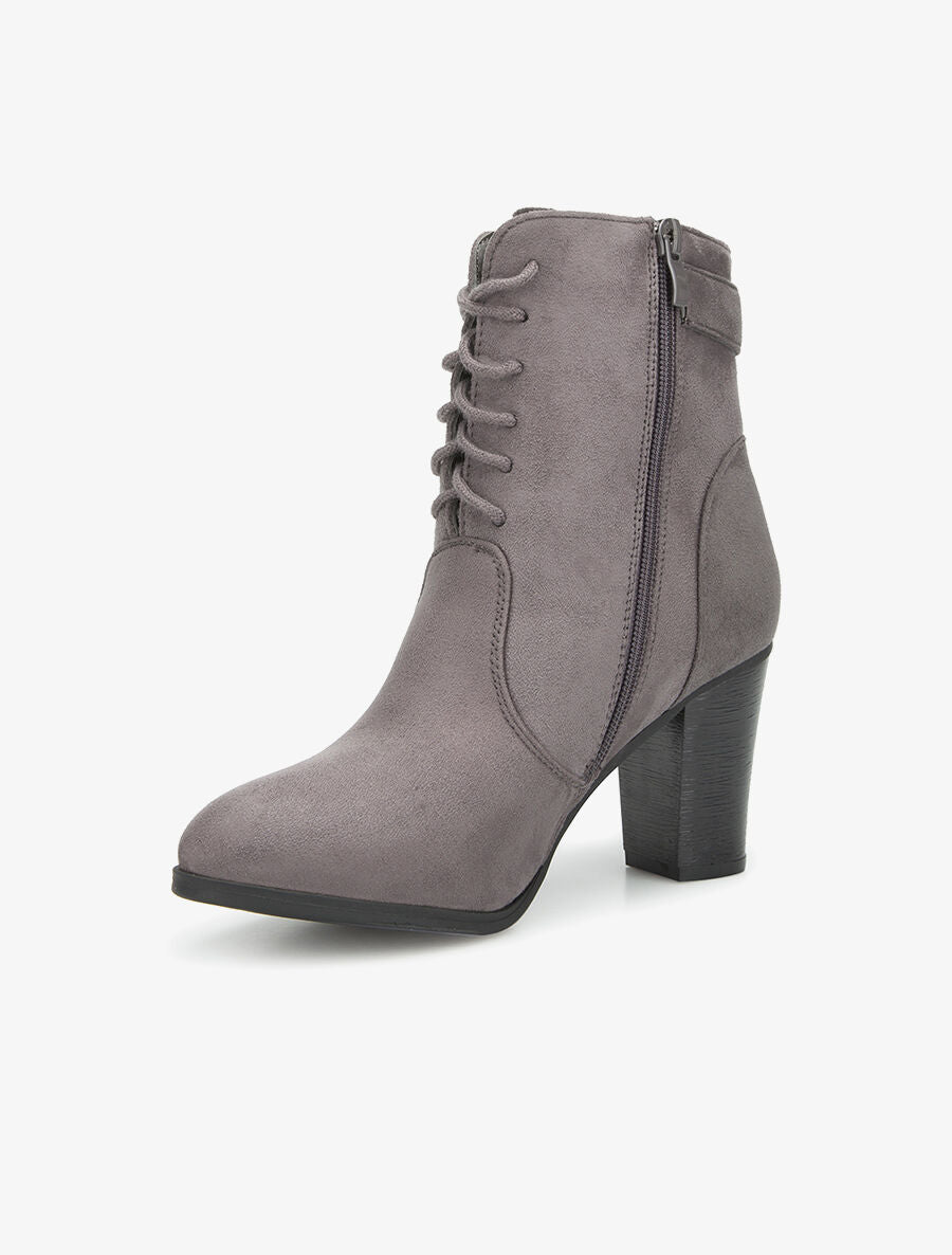 Bottines haute à lacets - gris - 3