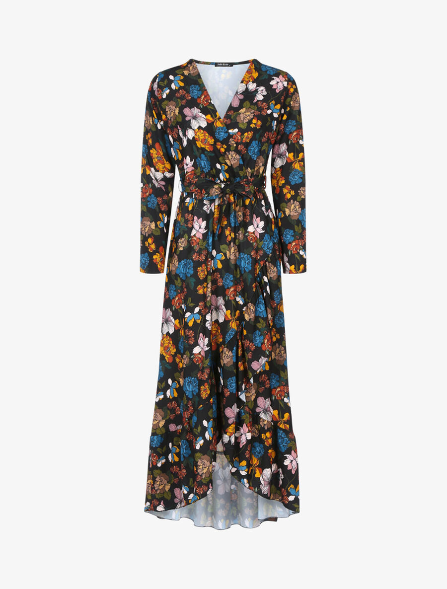 Robe volantée à imprimé fleurs d&