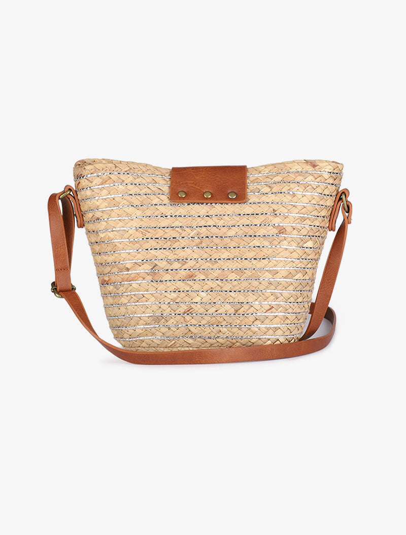 Sac besace Orlane - Beige/argent - 3