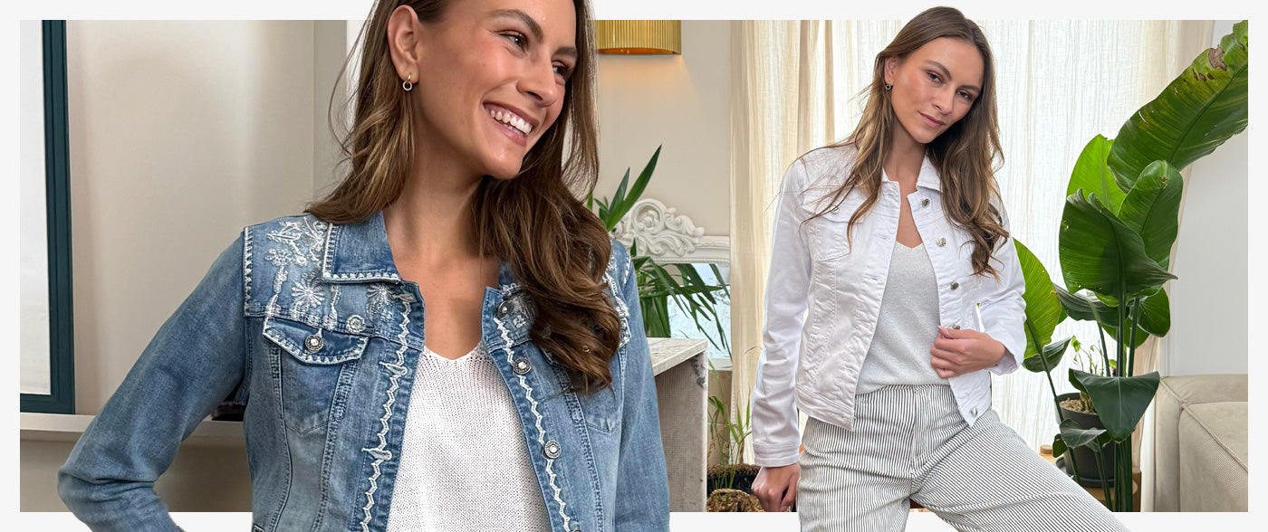 Veste en jean femme : 12 façons de la porter toute l'année