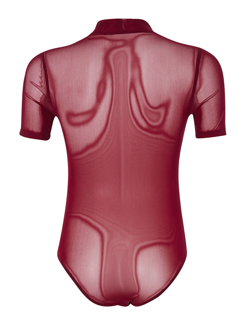 Body poitrine étoilée - bordeaux - 2