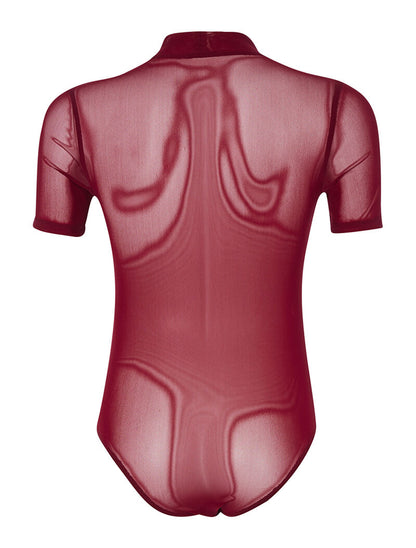 Body poitrine étoilée - bordeaux - 2