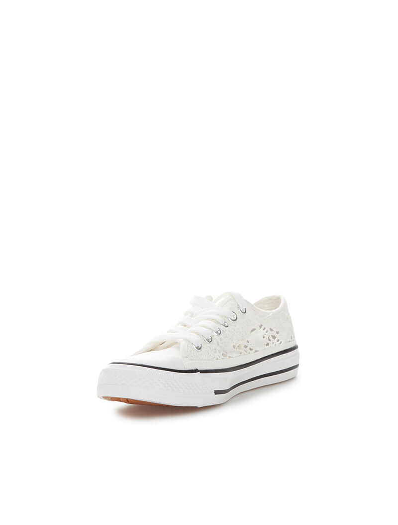 Sneakers en crochet - blanc - 3